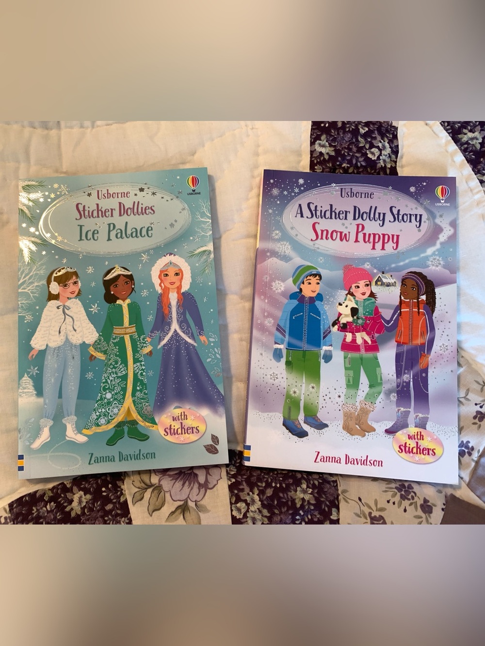 UsBorne Sticker Dollies Set — Ice Palace & Snow Puppy
